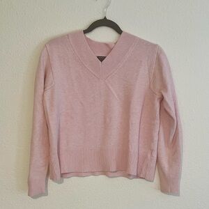 Banana Republic Soft Pink V-Neck Sweater